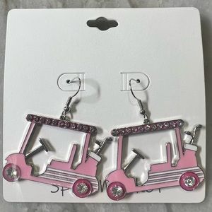 Golf cart earrings